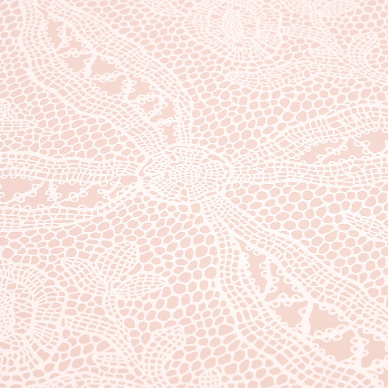 Cosette Lace Wallpaper, Blush