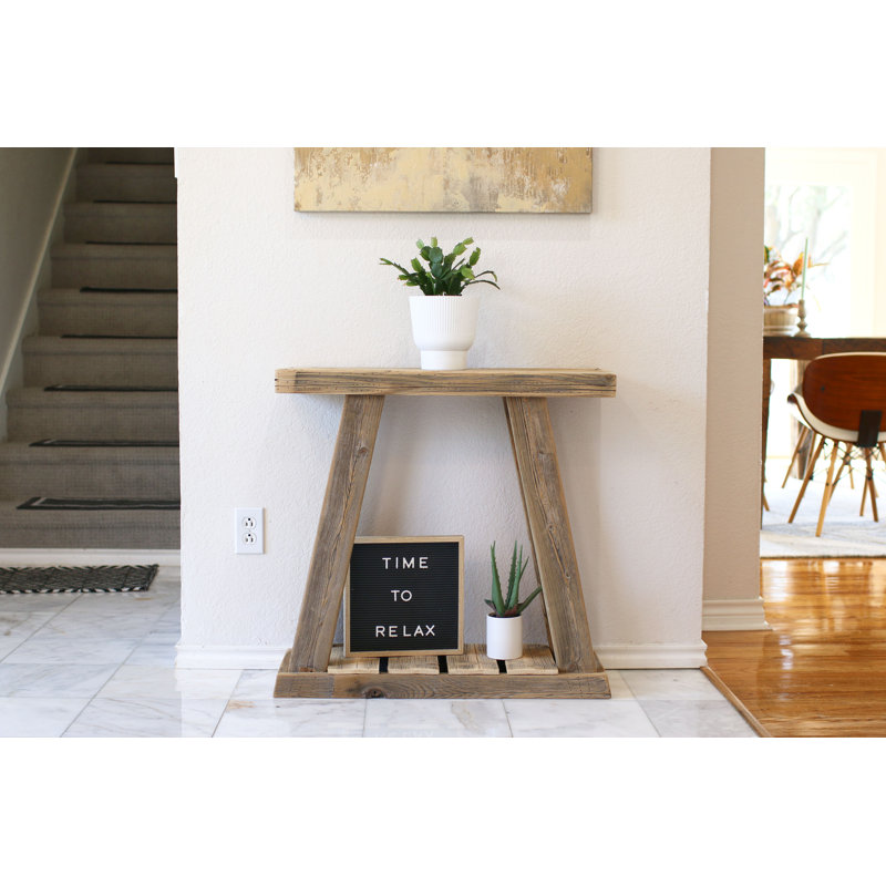 Natural Luxe A-frame Console Table