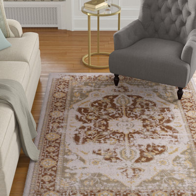 Tapis à motif oriental brun Staton