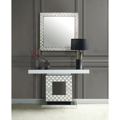 Albero 47'' Glass Top Console Table