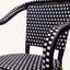 Ensemble de 2 chaises bistro d'inspiration française avec structure en aluminium, finition à imprimé bois, emballage en osier-1486310779