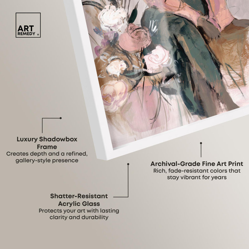 Décoration murale glamour «Lost in Quiet Reflection» par Art Remedy, cadre blanc, 11 x 16, Cadre blanc, H 16 po x l 11 po