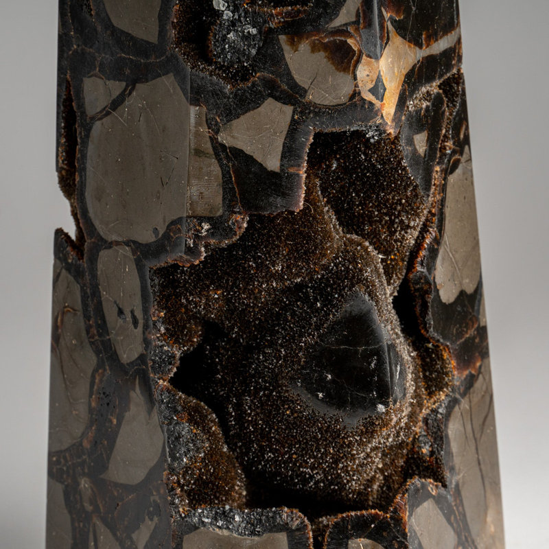 Septarian Druzy Sculpture, 13" H x 5" W x 5" D