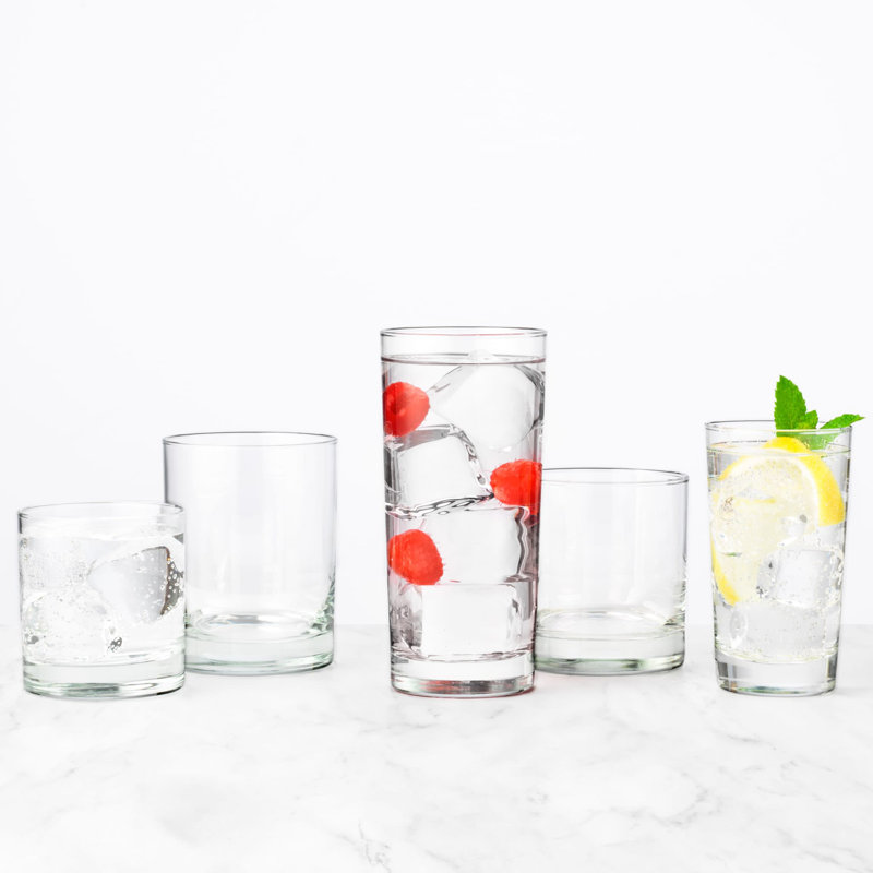 Libbey 15.75 oz Clear Heavy Base Cooler Glasses Set