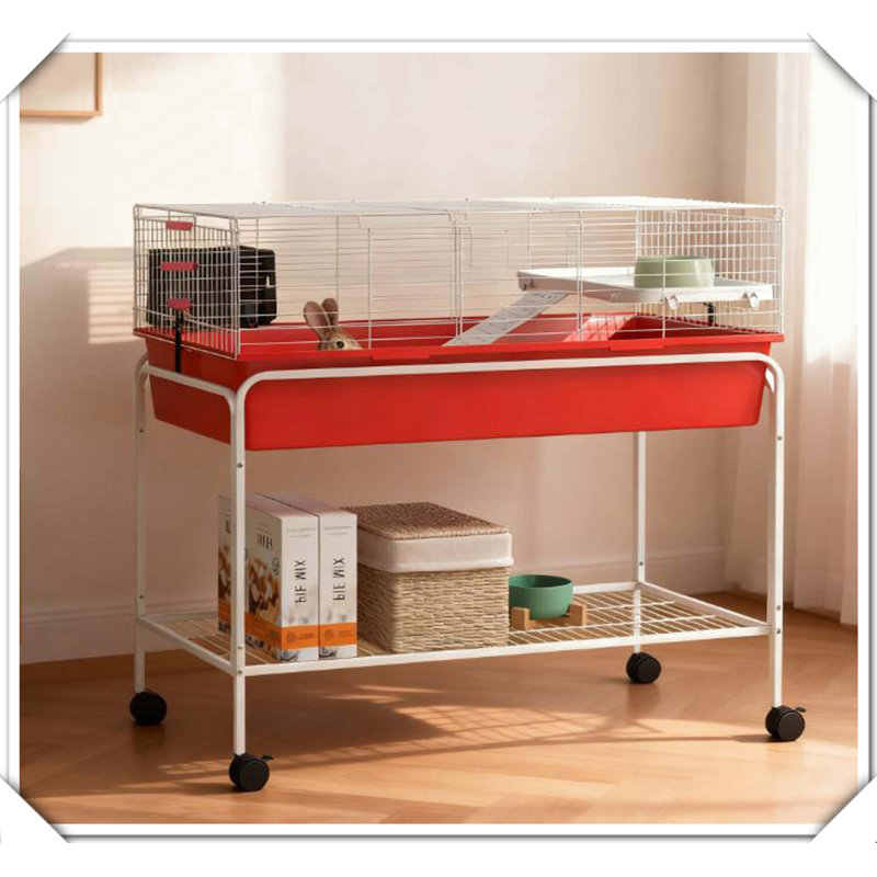 Cage à deux étages amovible pour petits animaux