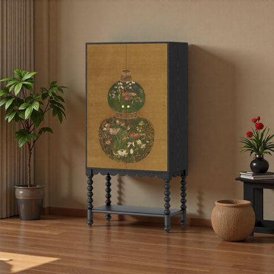 Armoire de rangement en bois massif