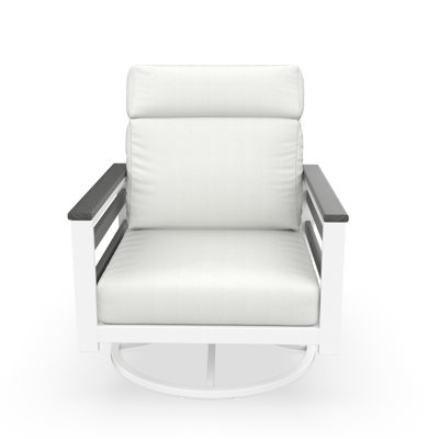Townsend Metal Outdoor Rocking Chair With Sunbrella Cushion by Birch Lane