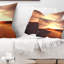 Coussin Brown Desert Dunes At Sunrise