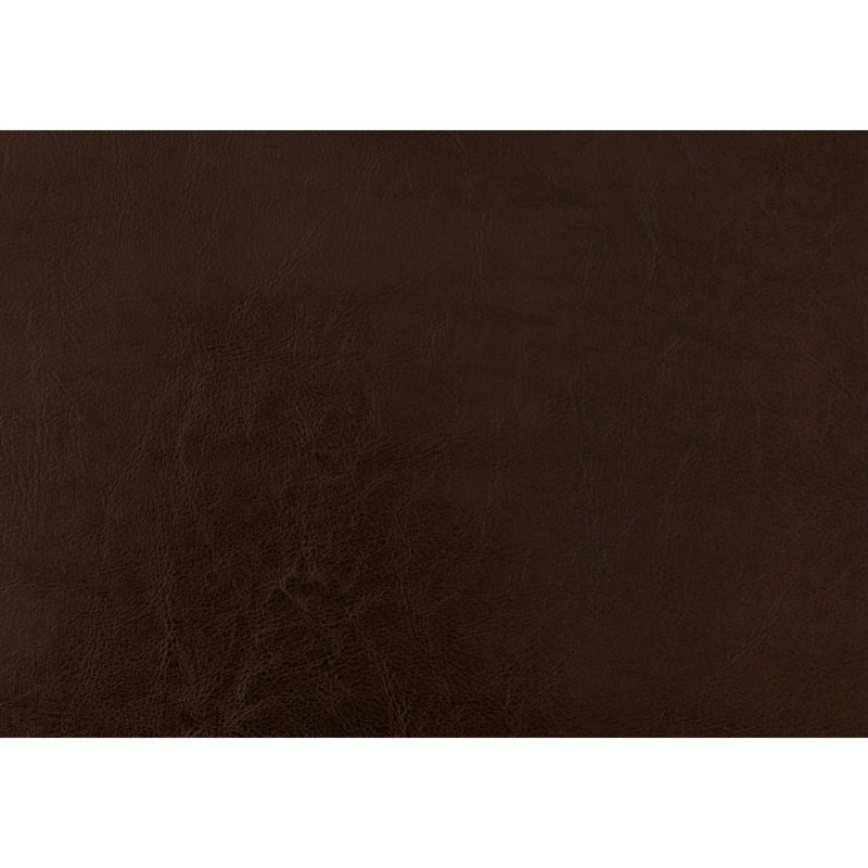 Lit, grand lit, tapissier, aspect cuir brun, transitionnel