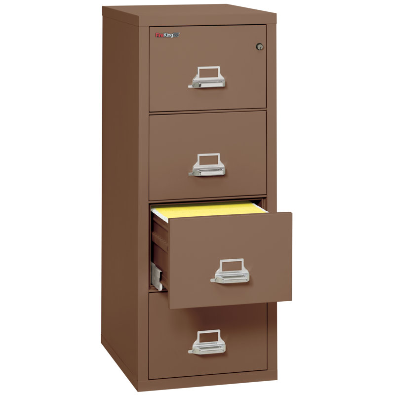 Fireproof 4 - Drawer File Cabinet, Tan