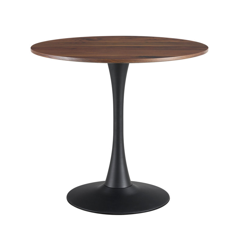 Table à manger, H 28,74 po x L 31,49 po x l 31,49 po, Noir, noir, noir, noir