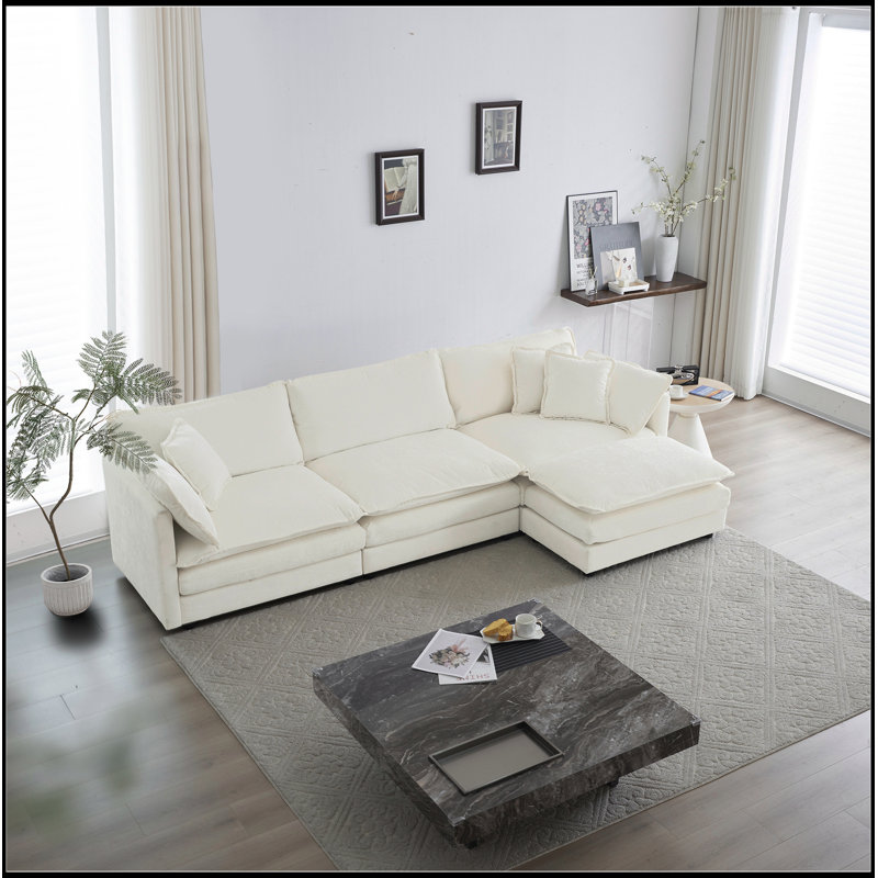 Canapé confortable, Blanc
