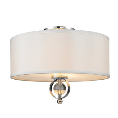 Tilton Linen Semi Flush Mount
