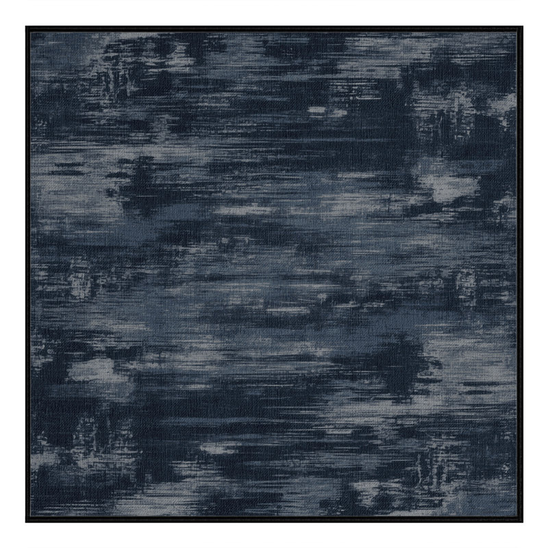 Machine Washable Abstract Gray Area Rug