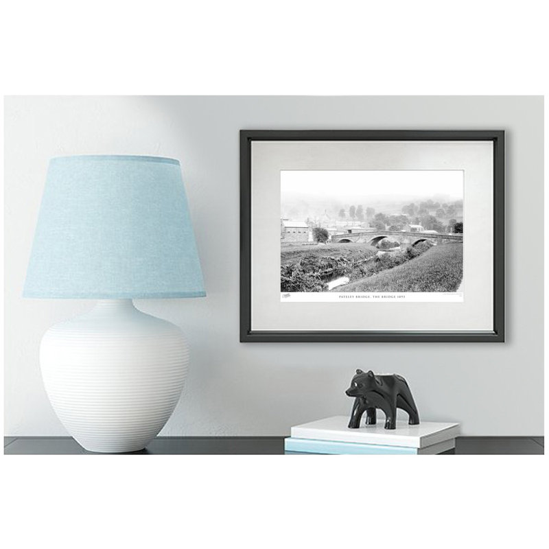 Pateley Bridge, The Bridge 1893 - Single Picture Frame Print, 28cm H x 36cm W x 2.3cm D