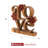 Eathyn Handmade LOVE Word Sculpture with Flowers Valentines Day Wooden Art Piece for Modern Home Decor, Valentines Gift