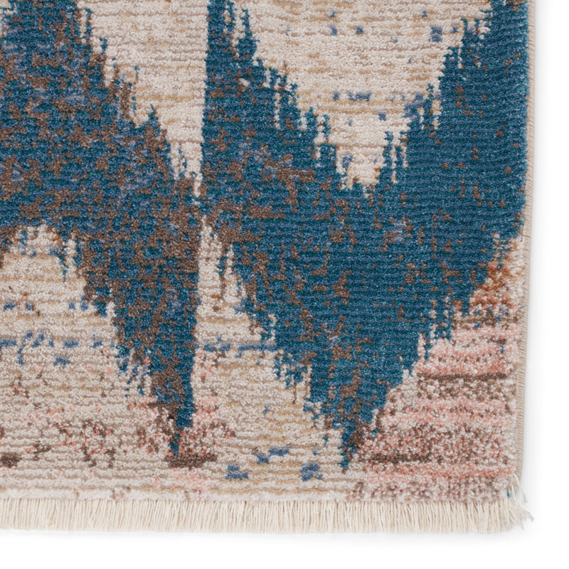Tapis bleu Sanaa, Rectangle 7 pi 10 po x 11 pi 1 po