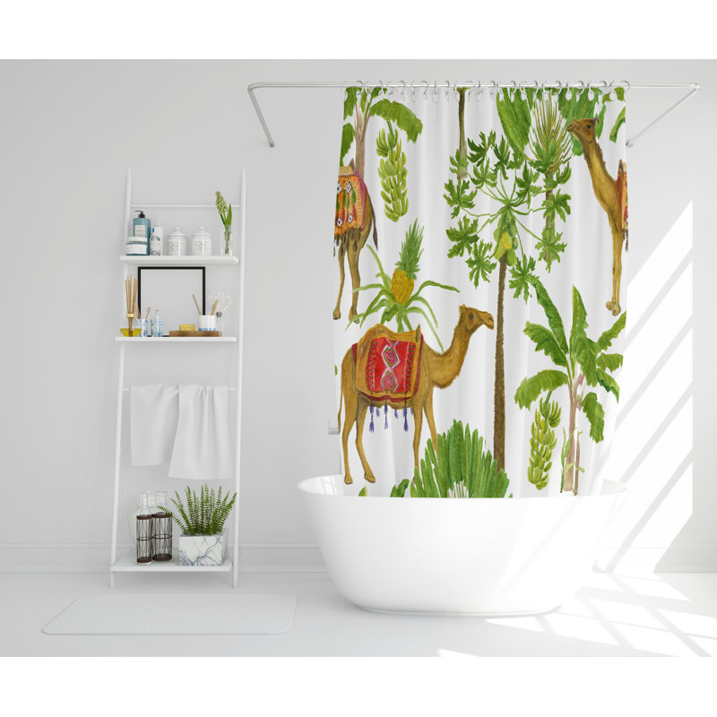 Rother Polyester Shower Curtain Set, 177cm H x 177cm W