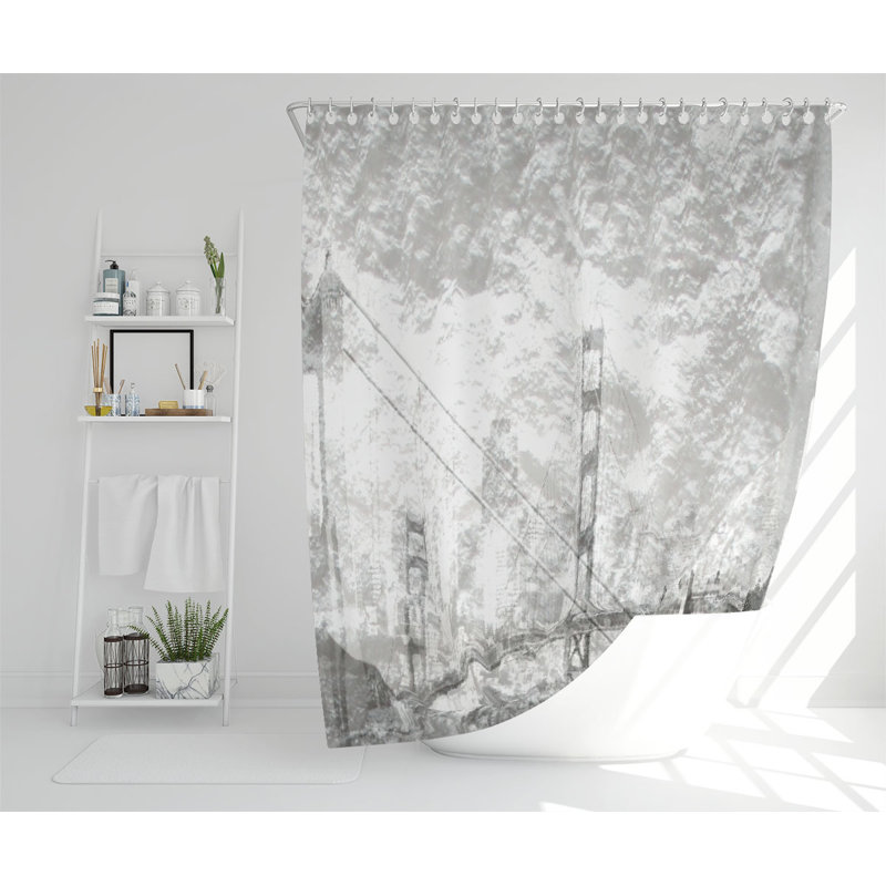 Dilraaj Polyester Shower Curtain Set