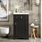 20-Inch Bathroom Vanity with Ceramic Sink - Space-Saving Cabinet with Soft-Close Door, Adjustable Shelf & Door Rack for Small Bathrooms, Compact Storage Solution-1549069114