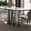 Ensemble de table de salle à manger rectangulaire de luxe italien-102531163