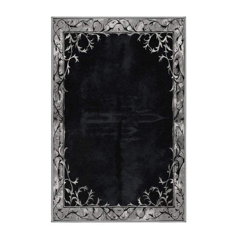 Silver Petal Rug, Rectangle 8' x 12'