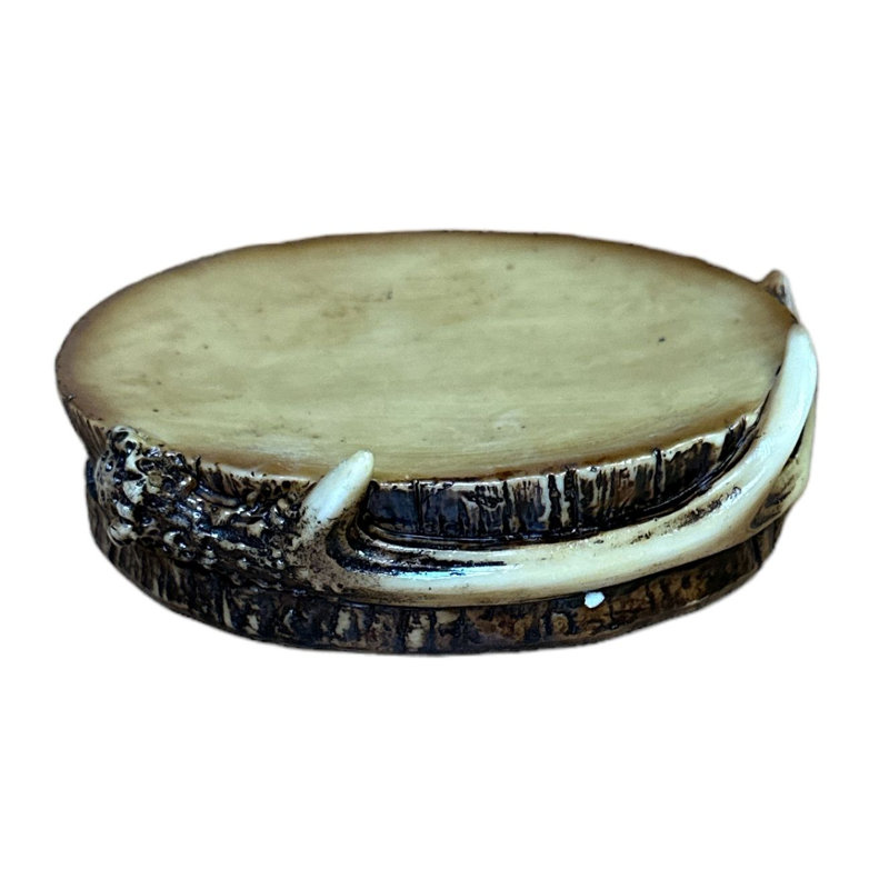 Antler Aged Wood Soap Dish