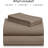 Luxclub 4 PC Dark Khaki King Silky Soft Cooling Extra Deep Pocket Performance Sheet Set-123418273-123418263