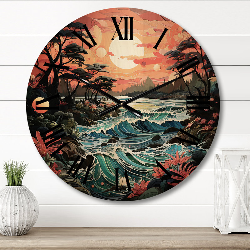 Horloge murale Kaki, Petit