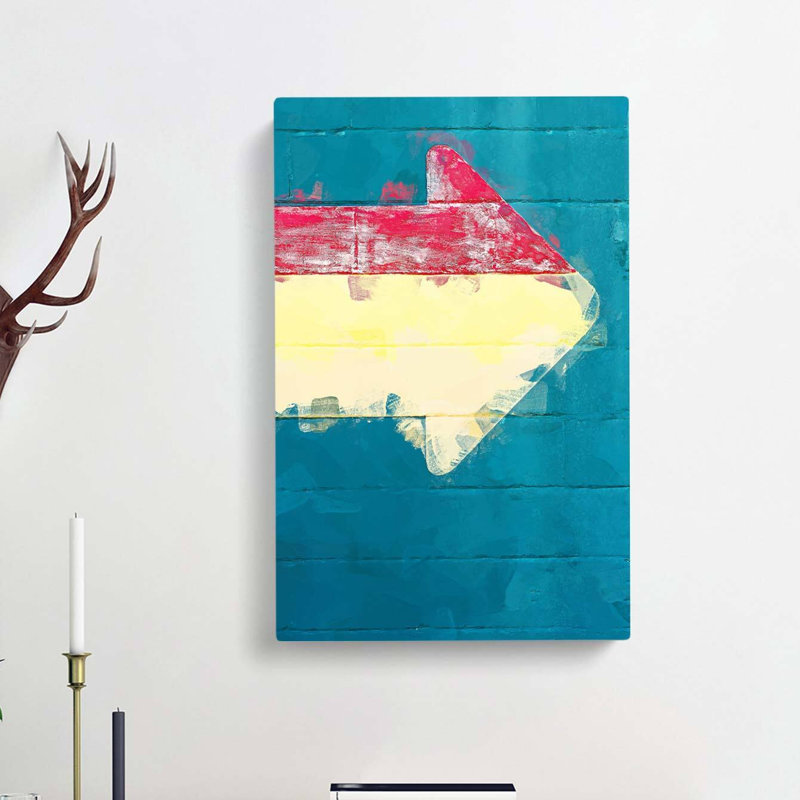 Pointing This Way In Abstract - Wrapped Canvas, 50cm H x 35cm W x 3cm D