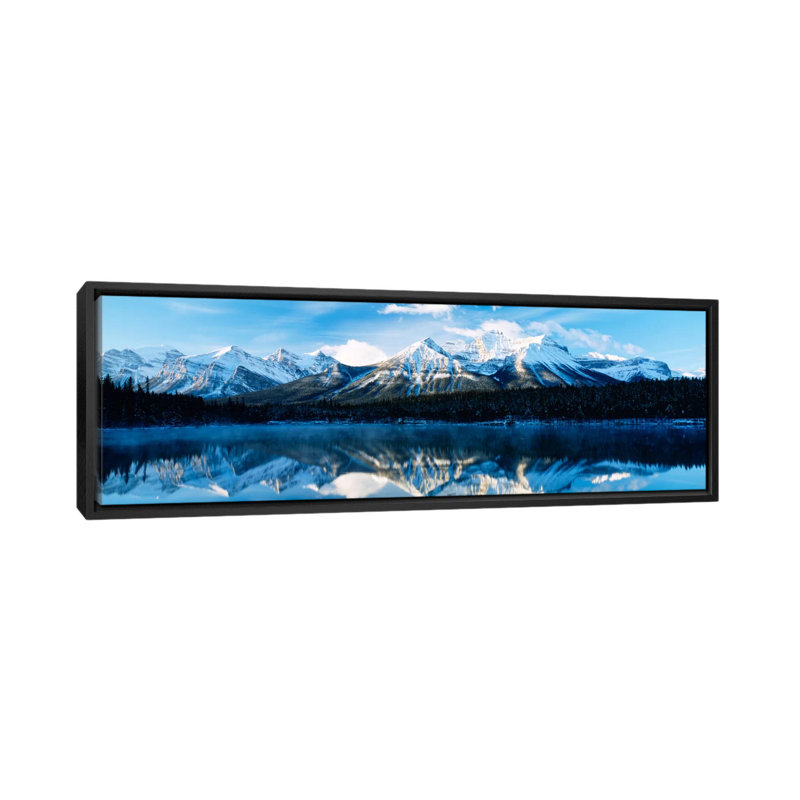 « Lac Herbert, Parc national de Banff, Alberta, Canada », reproduction de photo sur toile, H 24 po x l 72 po x P 1,5 po
