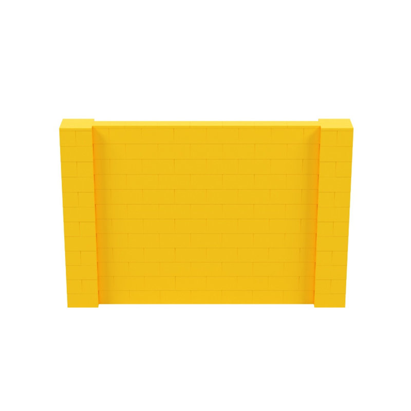 Cloison 1 panneau autoportante, Jaune, H 72 po x l 108 po x P 12 po 