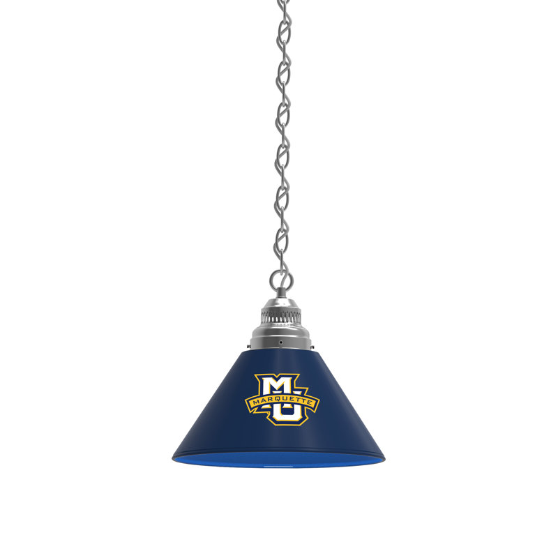 1 - Light Single Pendant, Chrome, Marquette Golden Eagles
