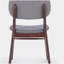 Chaise de salle à manger rembourrée avec structure en bois d'hévéa, ensemble de 2-880575566-880575567