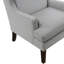Fauteuil d'appoint de salon, tissu texturé gris, structure en contreplaqué, revêtement de siège d'une largeur de 21 po, hauteur de 39,5 po, coussin en mousse-2083842822