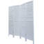 Paravent en bois de sycomore pliable Old White - 4 panneaux, panneau d'optimisation de l'espace blanc, utilisation polyvalente, rehausser