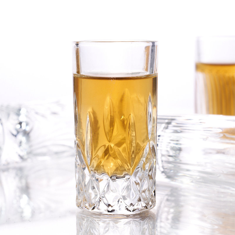 Mixed Crystal Cut Shot Glasses (1oz)