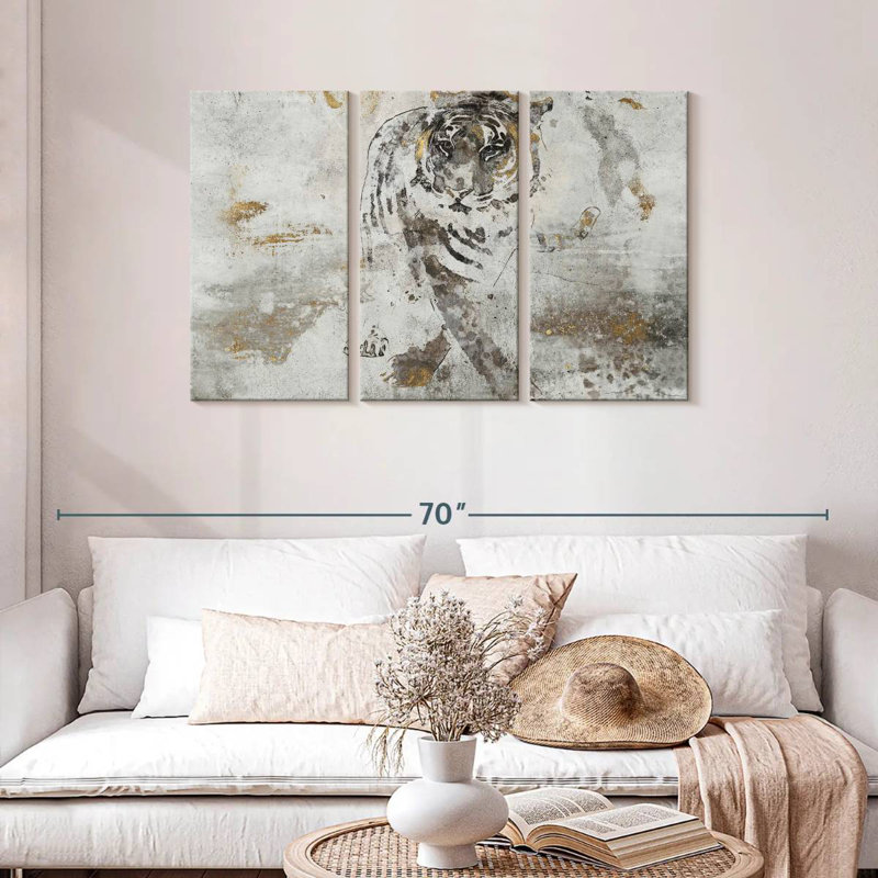 Tiger's Walk, 28" H x 45" W