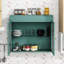 Armoire en acier peu encombrante de couleur vert armée - Élégance moderne et rangement polyvalent pour la salle de bain, la cuisine, le salon et le bureau