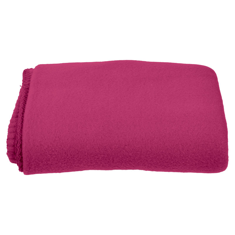 Twin Orchid Purple Fleece Throw Blanket for Pets and Kids