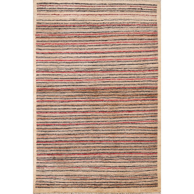 Tapis rayé en laine Gabbeh