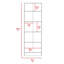 Multistorage Cabinet, Double Door, Five Shelves -Light Oak / Black