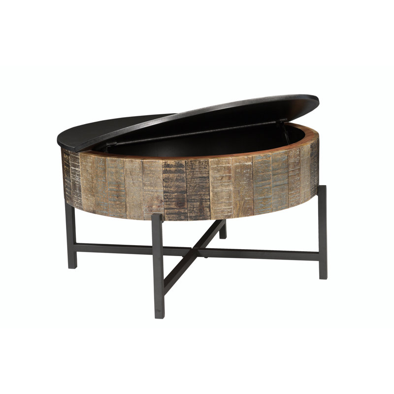 Talique Solid Wood End Table, 19" H x 34" L x 34" W