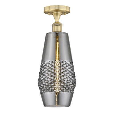 Zhibek Glass Semi Flush Mount