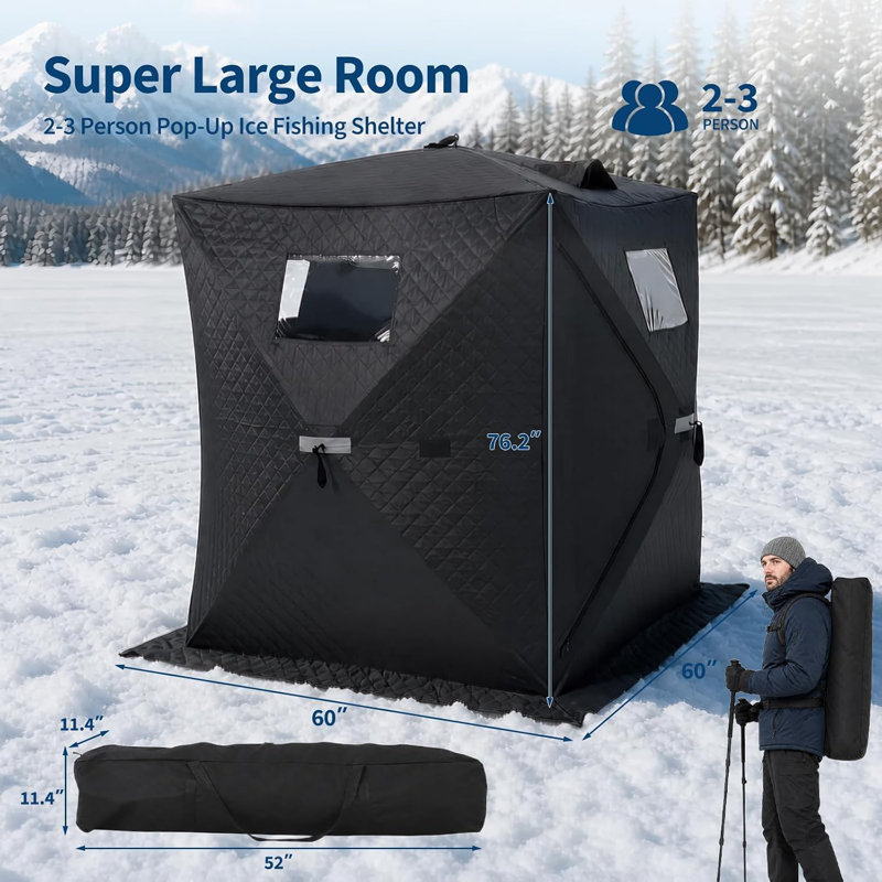 Tent, Black 60*60*76.2 INCH, 60*60*76.2 INCH