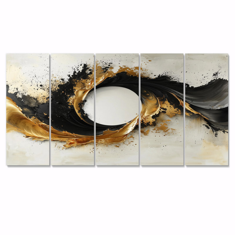Kamila - Modern Wall Decor - Abstract Wall Art, 5, 32" H x 80" W