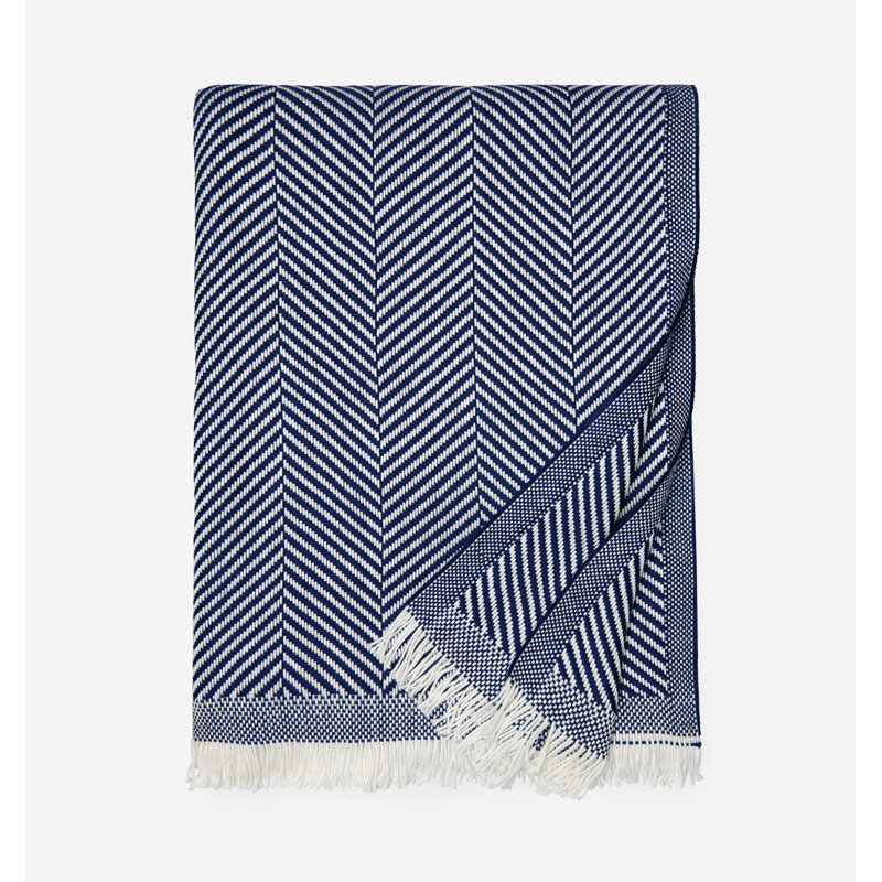 Costa Throw Blanket, Navy