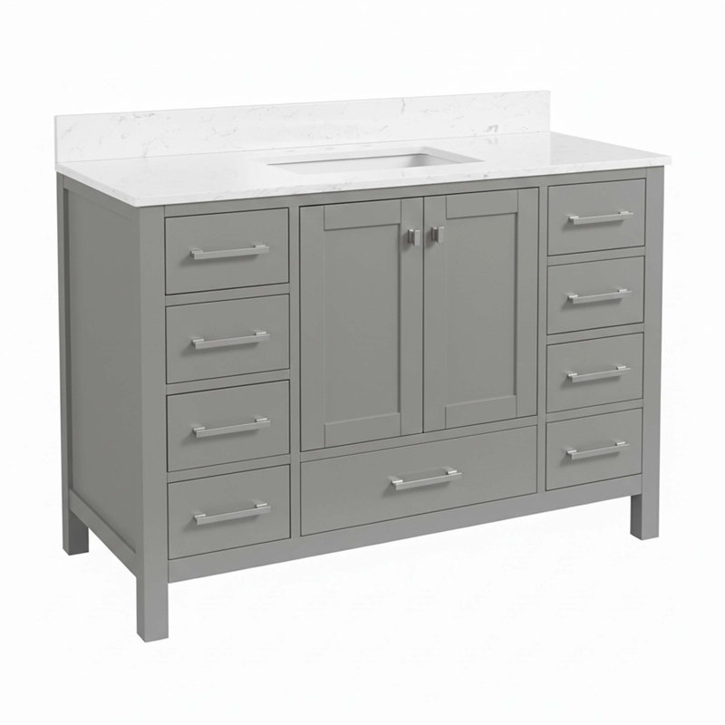 Meuble-lavabo autoportant 48 po avec comptoir 48 po
