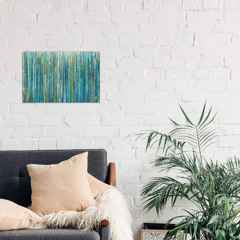 Greencicles by Liz Jardine - Wrapped Canvas Painting, 66.04 cm H x 45.72 cm W x 1.91 cm D