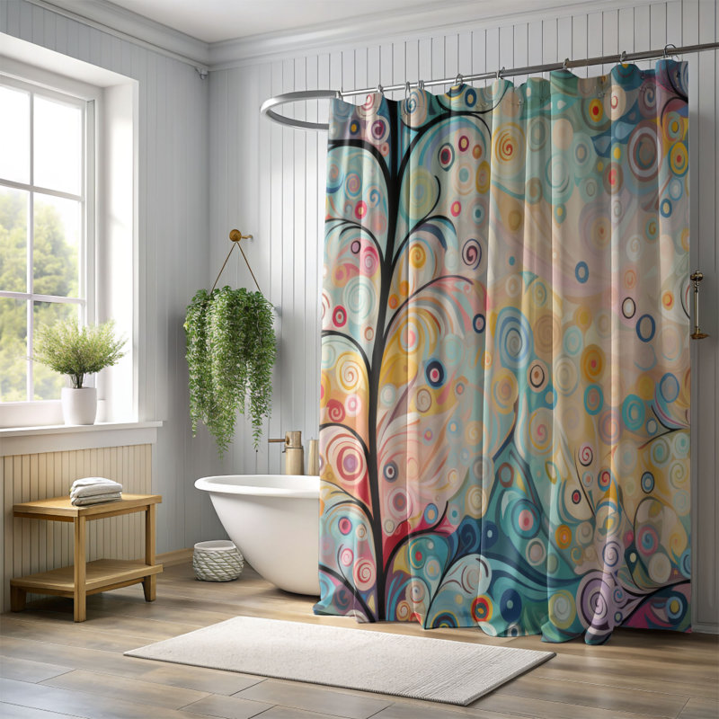 Festive Fir - Premium Shower Curtain, 74"H x 71"W
